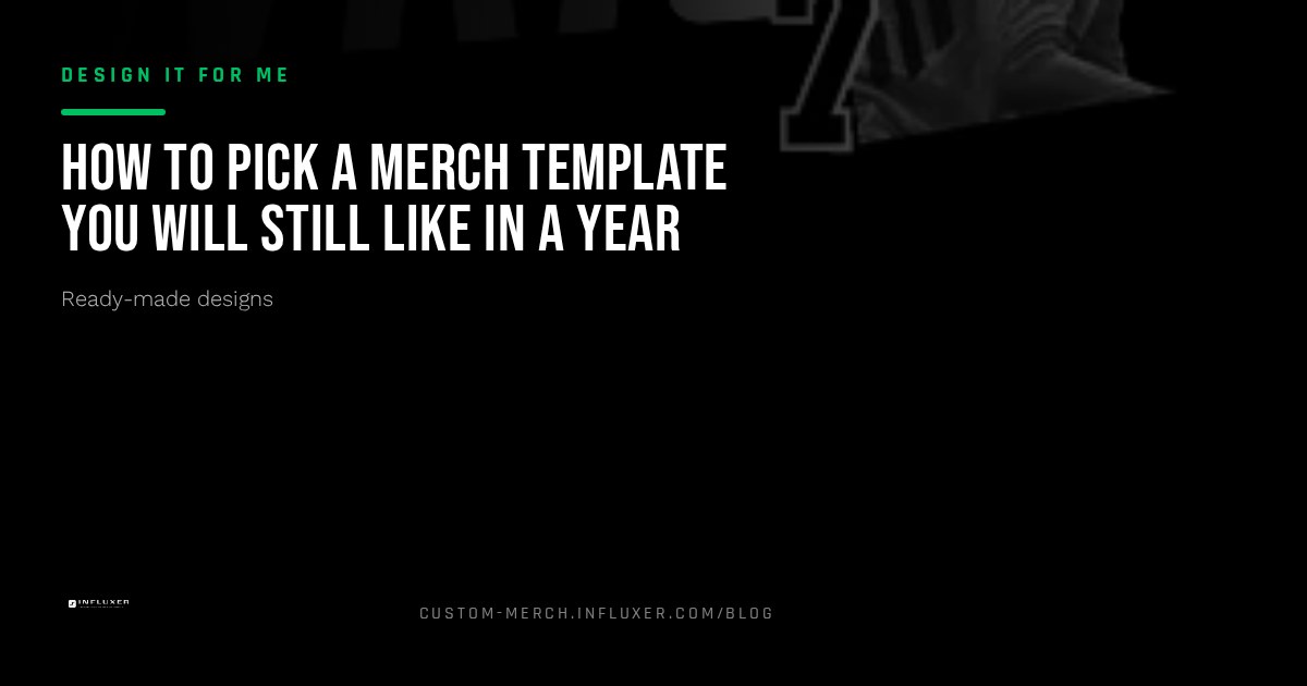 Side by side comparison of several merch template layouts on garment mockups to illustrate template selection