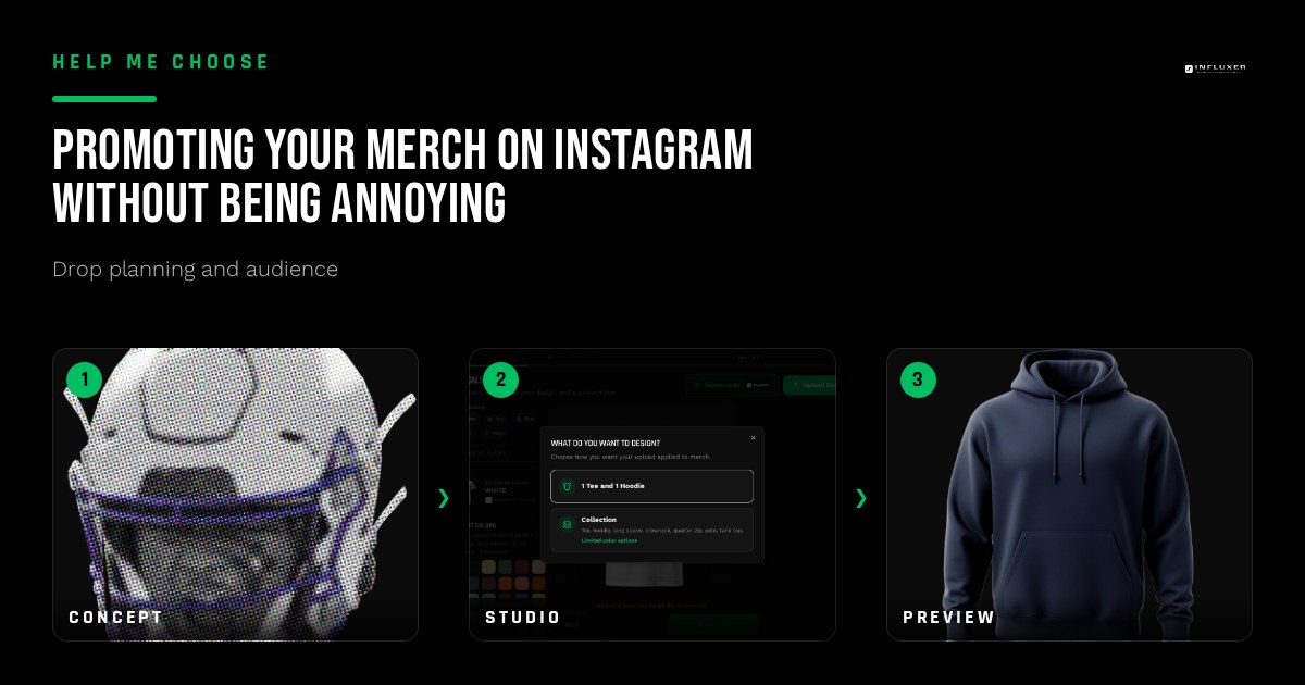 Phone screen showing an Instagram story countdown for an upcoming athlete merch drop