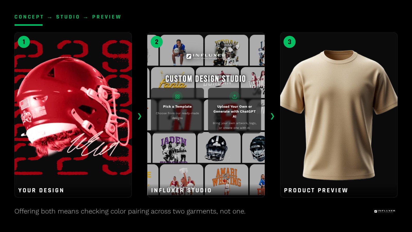 A matched tee and hoodie colorway lineup previewed together as part of one merch drop